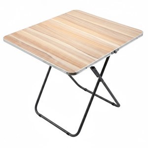 Imagen de Mesa de madera patas de hierro, plegable