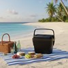 Imagen de Conservadora térmica SOPRANO TROPICAL 28L, con tapa de acceso rápido, NEGRO