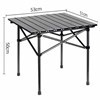 Imagen de Mesa enrollable cuadrada de aluminio pintado plegable, portátil, en bolsa varios colores