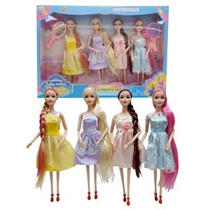 Imagen de Muñeca articulada x4 con accesorios, en caja