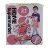 Imagen de Carrito de supermercado con accesorios, altura regulable, en caja, 2 colores