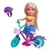 Imagen de Muñeca articulada con bicicleta y accesorios, en caja