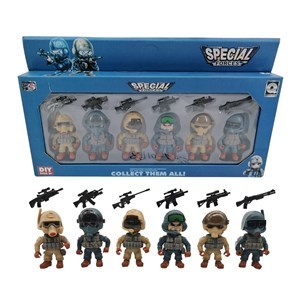 Imagen de Soldado articulado x6 con accesorios, en caja