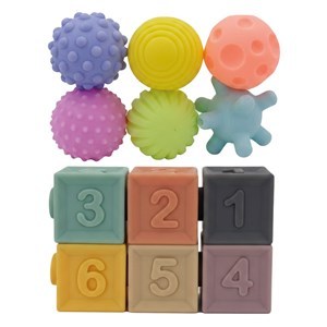 Imagen de Pelota para masajes x6 con 6 cubos, en bolsa