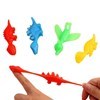 Imagen de Dinosaurio de goma, para dedo, proyectil extensible, en blister, varios colores