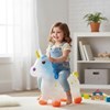 Imagen de Inflable saltarín unicornio transparente con luz y sonido, 1350g, varios colores
