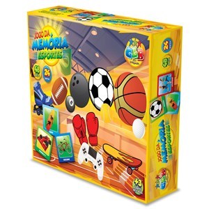 Imagen de Juego de mesa, memoria, deportes, 48 piezas en portugués en caja