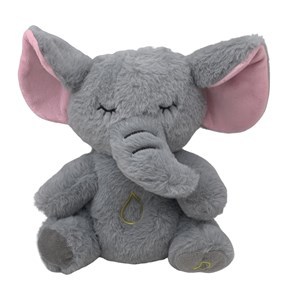Imagen de Dormidera peluche elefante, con luz y sonido, 3AAA, en bolsa, varios colores