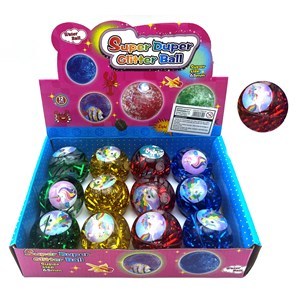 Imagen de Pelota maciza con luz, CAJA x12, varios colores