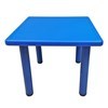 Imagen de Mesa de plástico, estructura de metal, patas con base antideslizante de altura regulable, se ajustan a la tapa con tornillos, varios colores