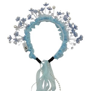 Imagen de Tiara con luz, flores y perlas, varios colores