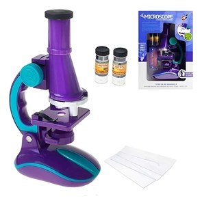 Imagen de Microscopio de pie, 100x/200x/450x, 2AA, en caja