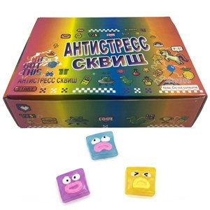 Imagen de Juguete antiestrés de goma, carita, CAJA x16, varios colores