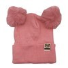 Imagen de Gorro infantil, de poliéster, con pompones, varios colores