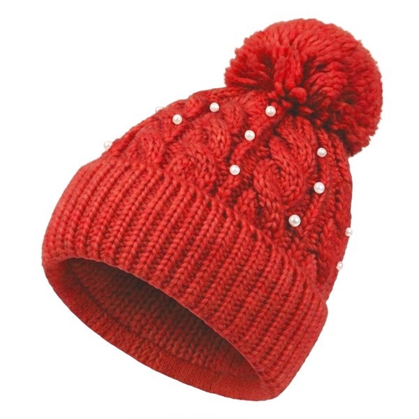 Imagen de Gorro de adulto tejido, con pompón, varios colores