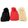 Imagen de Gorro de adulto tejido, con pompón, varios colores