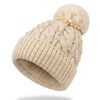 Imagen de Gorro de adulto tejido, con pompón, varios colores