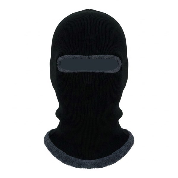 Imagen de Gorro de adulto, pasamontañas, tejido, forrado negro, en bolsa
