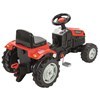 Imagen de Bugui tractor a pedal, de plástico, en caja, ROJO