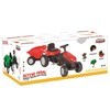 Imagen de Bugui tractor con zorra a pedal, de plástico, en caja, ROJO