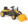 Imagen de Tractor con pala excavadora a pedal, de plástico, en caja, AMARILLO