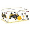 Imagen de Tractor con pala excavadora a pedal, de plástico, en caja, AMARILLO