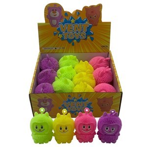 Imagen de Juguete antiestrés goma monstruo, CAJA x12