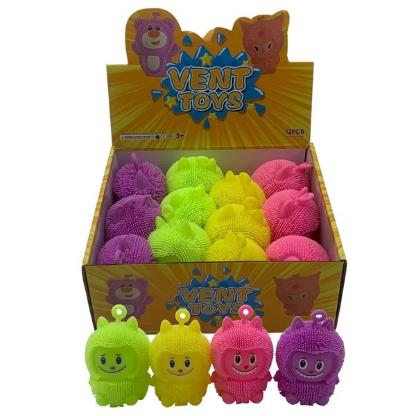 Imagen de Juguete antiestrés goma monstruo, CAJA x12