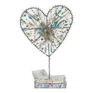 Imagen de Adorno navideño para mesa corazón con luces, 3AA