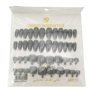 Imagen de Uñas postizas adhesivas x48, para manos y pies, varios colores
