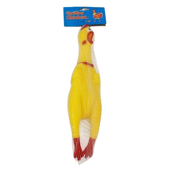Imagen de Animal de goma pollo, con chifle,  en red