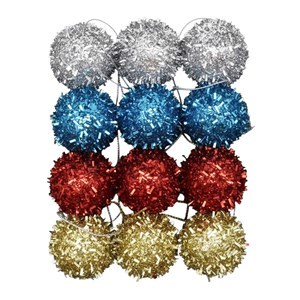 Imagen de Bolas navideñas x12 3cm, en bolsa, varios colores
