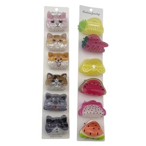 Imagen de Broche pinza para pelo, varios diseños, PACKx12