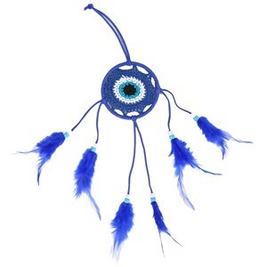 Imagen de Atrapasueños tejido con plumas, varios colores
