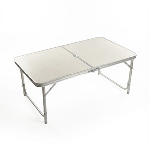 Imagen de Mesa de aluminio plegable, con asa en caja