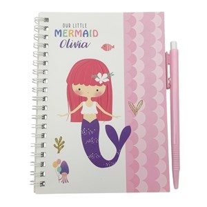Imagen de Libreta 40 hojas, con lapicera, varios diseños sirenas