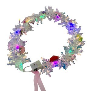 Imagen de Tiara corona luminosa brillosa, varios colores