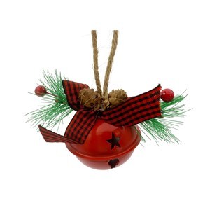 Imagen de Adorno  navideño de metal, cascabel