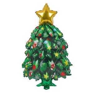 Imagen de Globo metalizado árbol navideño, en bolsa