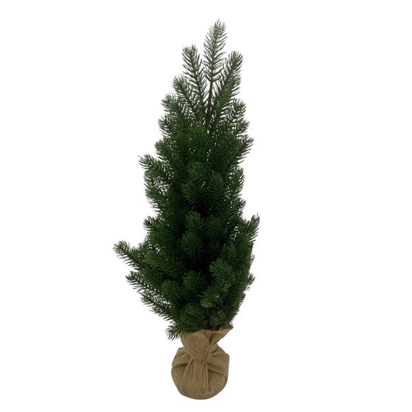Imagen de Arbol navideño ciprés, 65cm, base arpillera