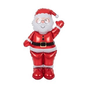 Imagen de Globo metalizado Papá Noel, 156cm en bolsa