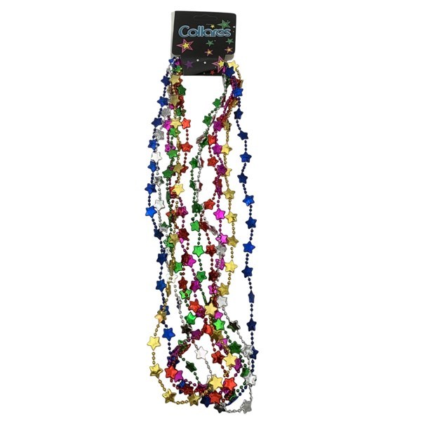 Imagen de Collar de plástico para cotillón x6, varios colores