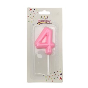 Imagen de Velita color Nº4, varios colores pastel, CAJAx12