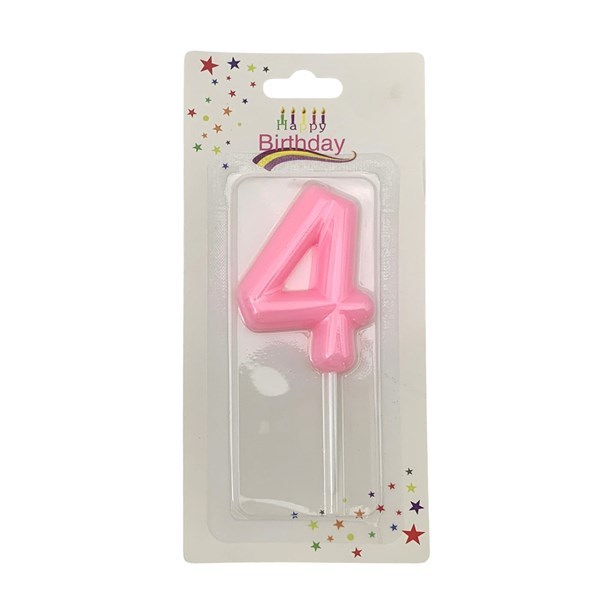 Imagen de Velita color Nº4, varios colores pastel, CAJAx12