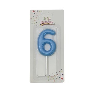 Imagen de Velita color Nº6, varios colores pastel, CAJAx12