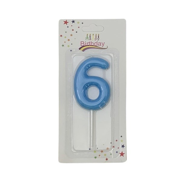 Imagen de Velita color Nº6, varios colores pastel, CAJAx12