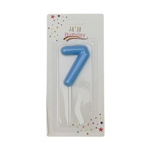 Imagen de Velita color Nº7, varios colores pastel, CAJAx12