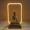 Imagen de Adorno de resina Buda, con arco de luz, en caja