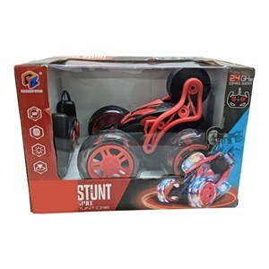 Imagen de Auto a control remoto 360º con luz, recarga USB + 2AA, en caja, 2 colores